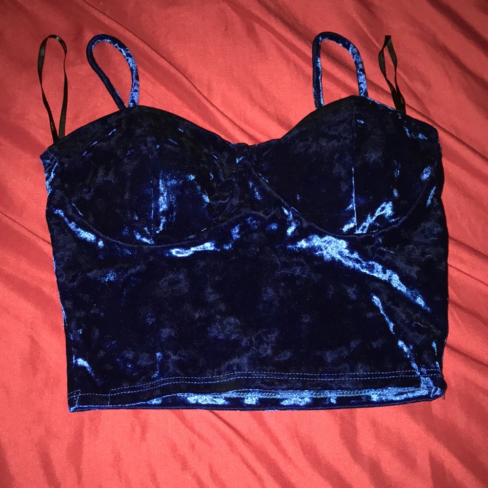 Royal Blue Crop Top